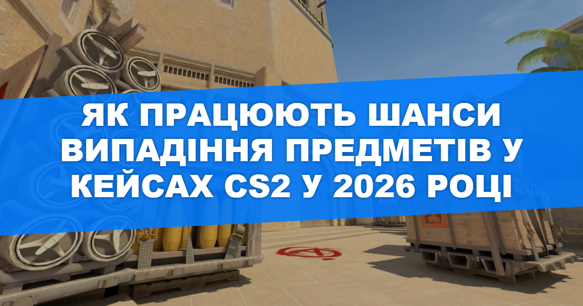 Як працюють шанси випадіння предметів у кейсах CS2 у 2026 році