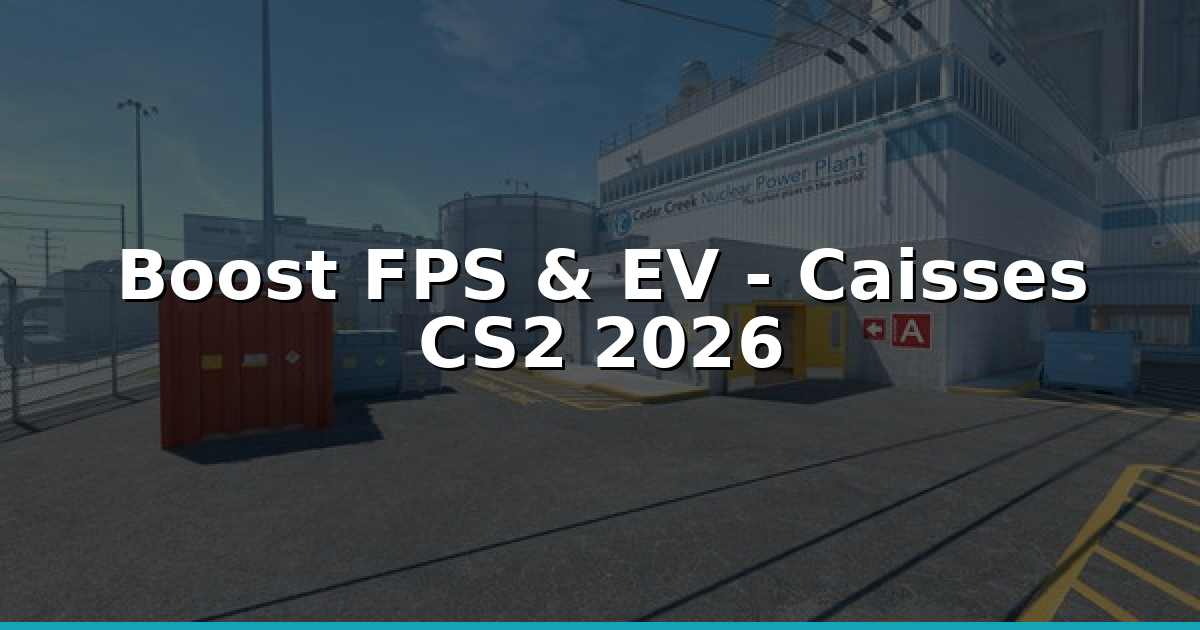 Ouverture caisses CS2: Booster FPS & EV 2026