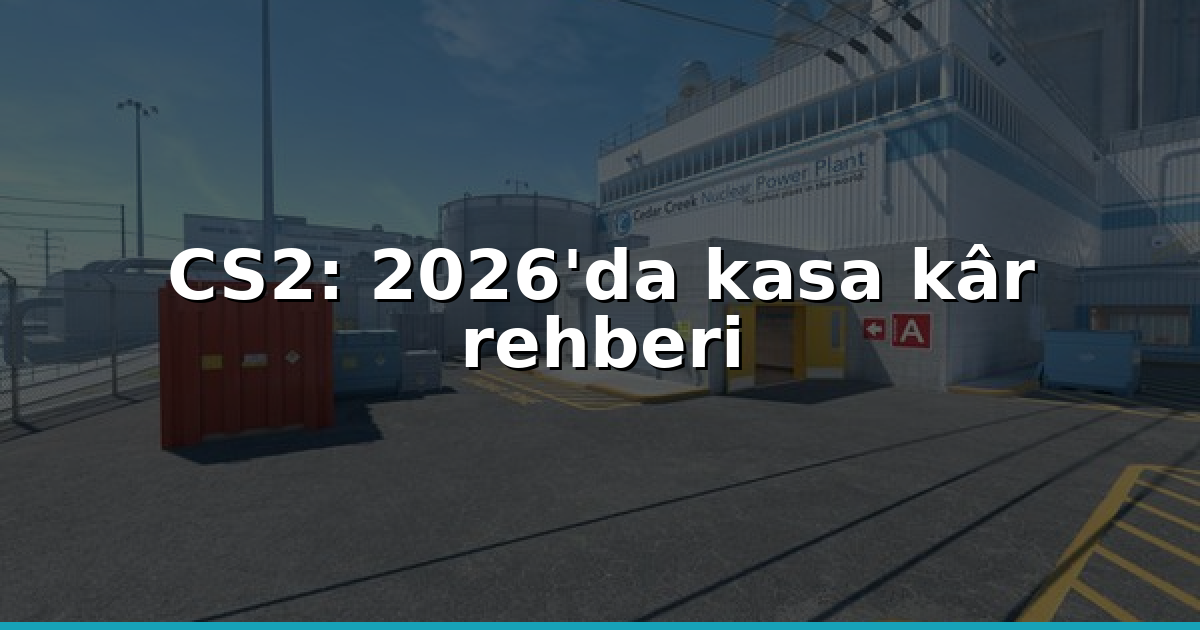 CS2 kaseler: 2026'da kâr etme stratejileri
