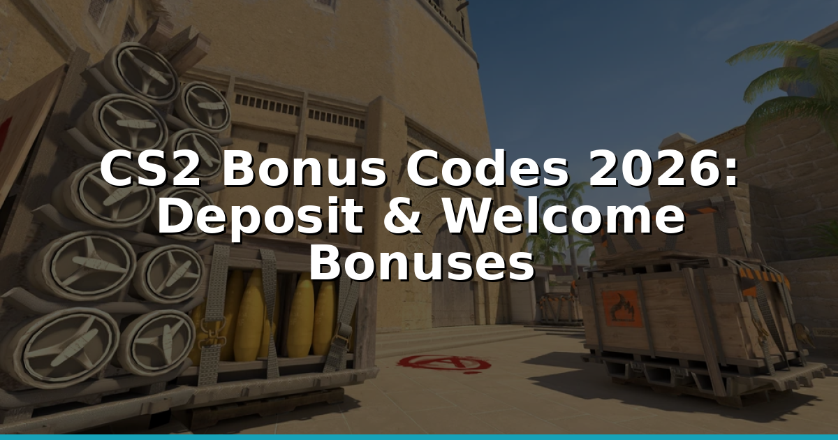 CS2 Bonus Codes 2026: Deposit &amp; Welcome Bonuses
